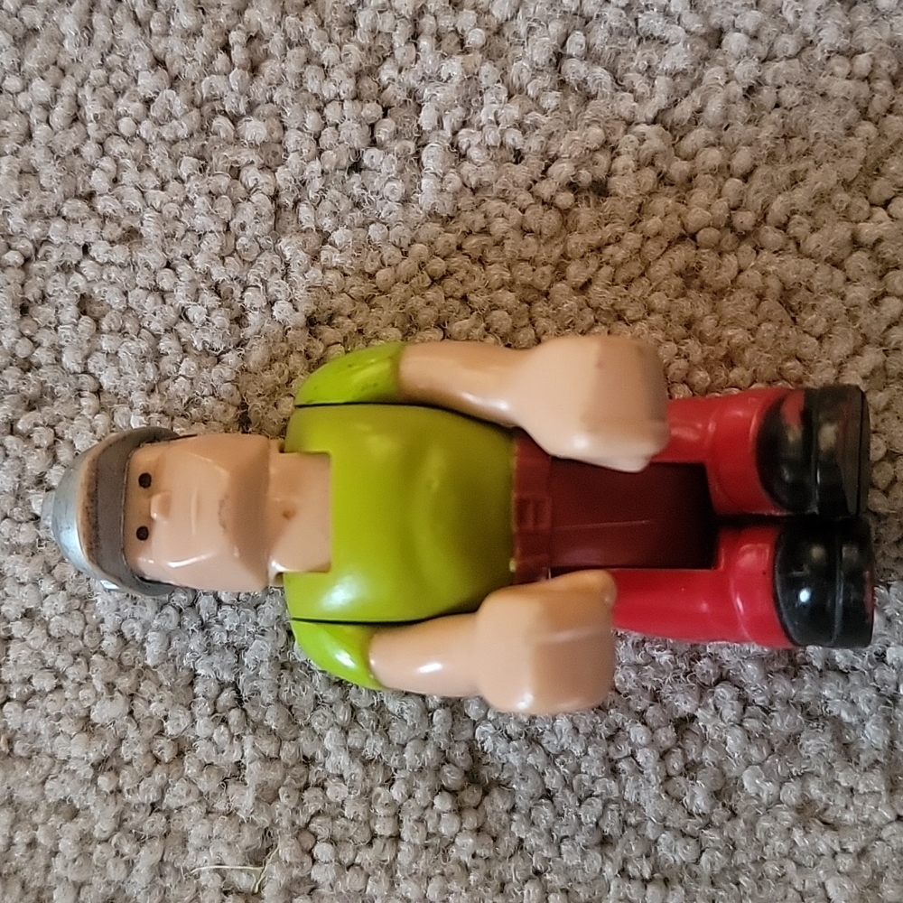 Vintage Fisher Price Husky Helpers Construction Worker Action Figure 1977 (#1)